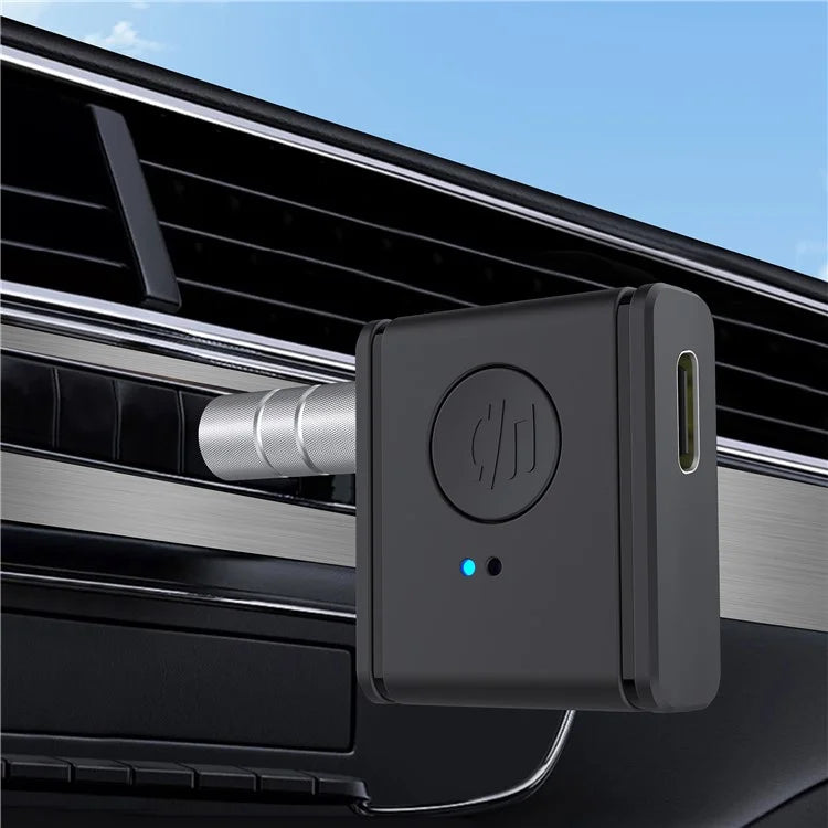 B1 3.5mm Car Audio Adapter HiFi Sound Hand-Free Call Bluetooth 5.3 AUX Receiver