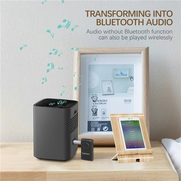 EARLDOM ET-BR02 Bluetooth 5.3 Adapter Hand-Free Call 3.5mm AUX Car Audio Speaker Stereo Receiver