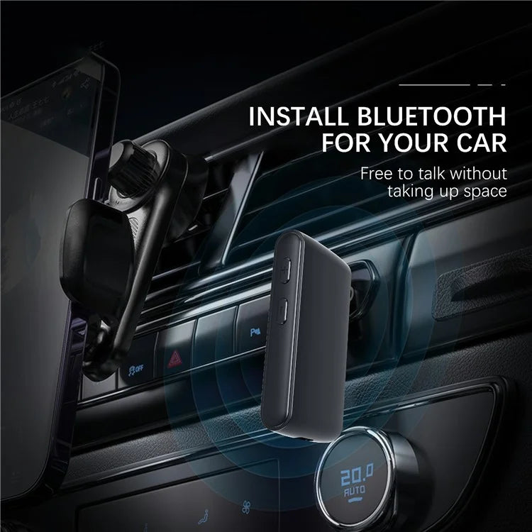 EARLDOM ET-BR02 Bluetooth 5.3 Adapter Hand-Free Call 3.5mm AUX Car Audio Speaker Stereo Receiver