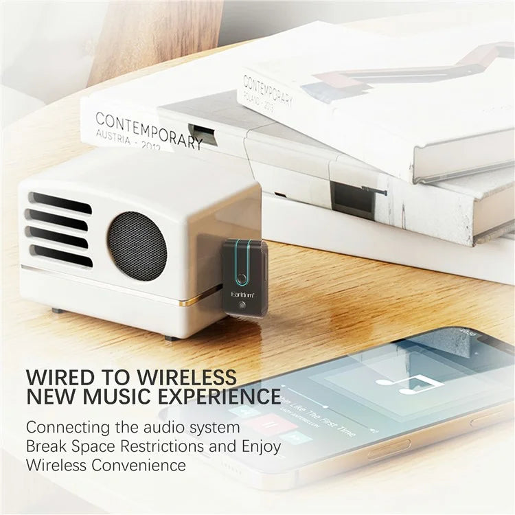 EARLDOM ET-BR05 Bluetooth 5.3 Wireless Adapter Hand-Free Call 3.5mm AUX Car Audio Speaker Receiver
