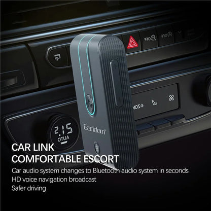 EARLDOM ET-BR05 Bluetooth 5.3 Wireless Adapter Hand-Free Call 3.5mm AUX Car Audio Speaker Receiver
