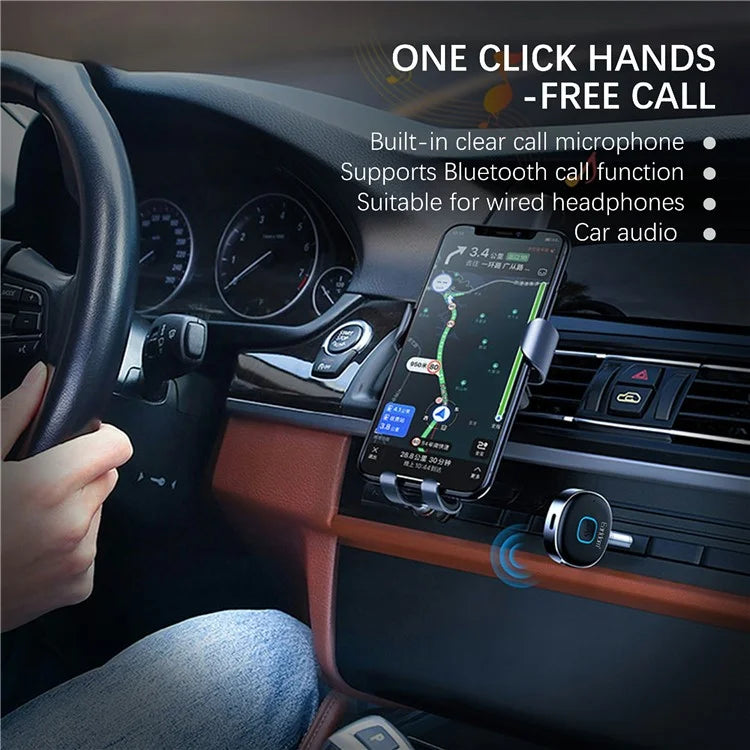 EARLDOM ET-BR03 Bluetooth 5.3 Wireless Receiver 3.5mm AUX Car Audio System Speaker Adapter