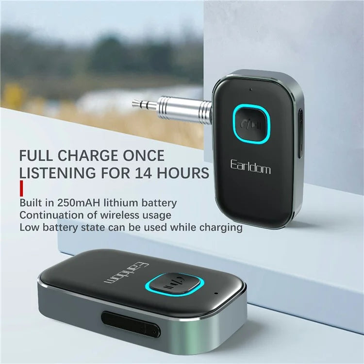 EARLDOM ET-BR04 Bluetooth Receiver 3.5mm AUX Car Audio System Speaker Wireless Adapter
