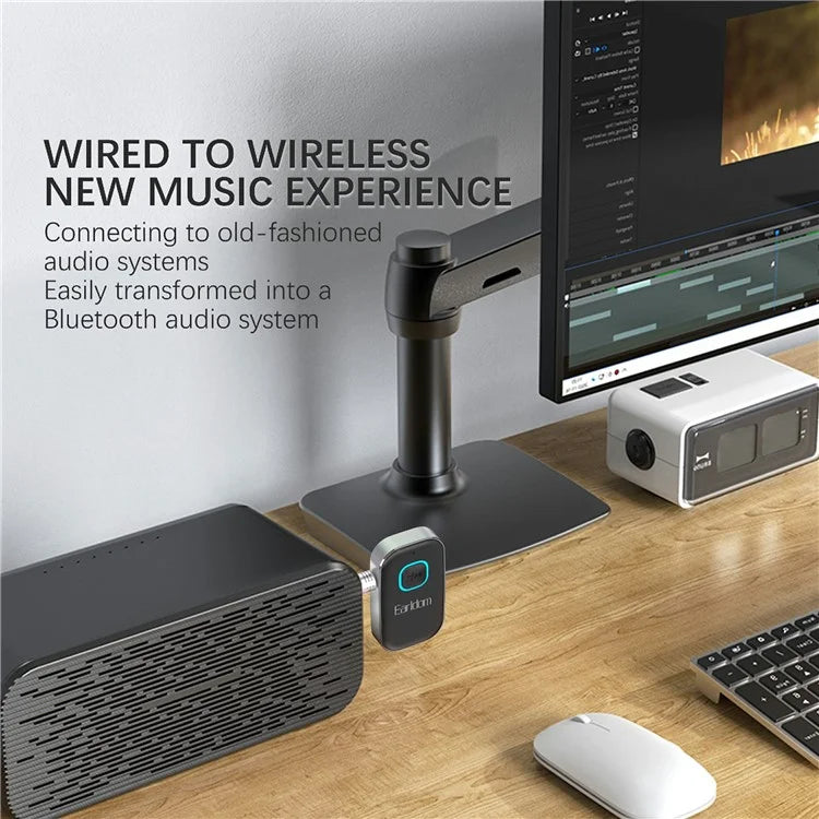 EARLDOM ET-BR04 Bluetooth Receiver 3.5mm AUX Car Audio System Speaker Wireless Adapter