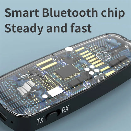 M03 2-in-1 Bluetooth 5.2 Audio Receiver Transmitter Fingerprint Touch Stereo Aux Wireless Adapter