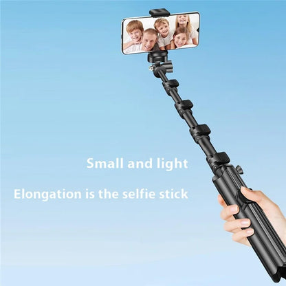 QZSD ZP100B 162cm Aluminum Alloy Extendable Phone Stand Bluetooth Selfie Stick Live Streaming Tripod