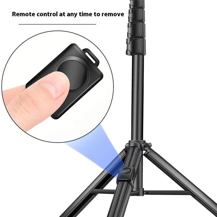QZSD ZP100B 162cm Aluminum Alloy Extendable Phone Stand Bluetooth Selfie Stick Live Streaming Tripod