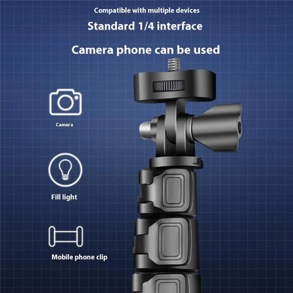 QZSD ZP100B 162cm Aluminum Alloy Extendable Phone Stand Bluetooth Selfie Stick Live Streaming Tripod