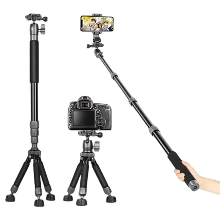 QZSD Q116 Telescopic Phone Camera Holder Selfie Stick Tripod Desktop Floor Stand Live Streaming Bracket