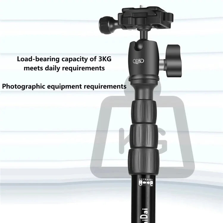 QZSD Q116 Telescopic Phone Camera Holder Selfie Stick Tripod Desktop Floor Stand Live Streaming Bracket