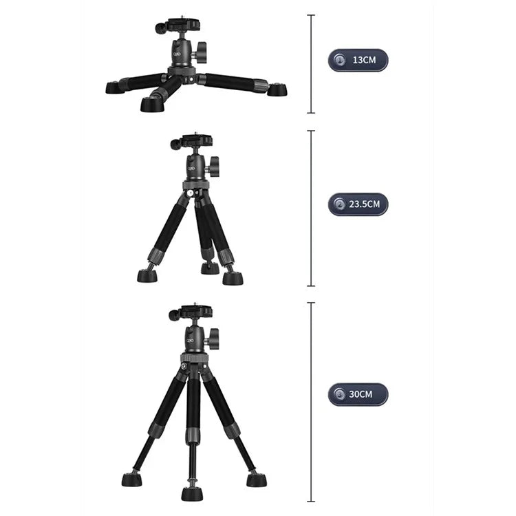 QZSD Q116 Telescopic Phone Camera Holder Selfie Stick Tripod Desktop Floor Stand Live Streaming Bracket