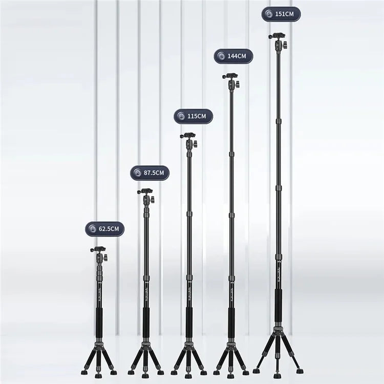 QZSD Q116 Telescopic Phone Camera Holder Selfie Stick Tripod Desktop Floor Stand Live Streaming Bracket
