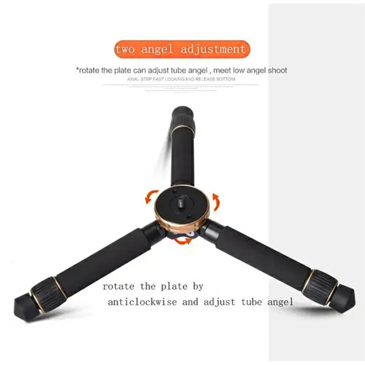 QZSD Q166Z Mini Portable Aluminum Alloy+ABS SLR Camera Stand Desktop Tripod