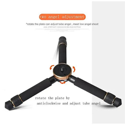 QZSD Q166Z Mini Portable Aluminum Alloy+ABS SLR Camera Stand Desktop Tripod