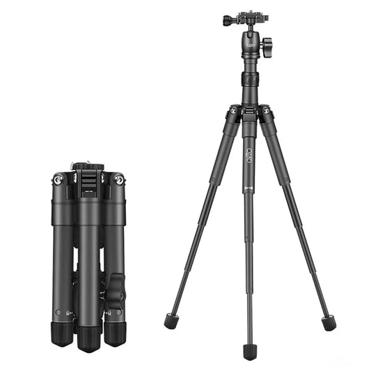 QZSD Q3110 SLR Camera Desktop Stand Aluminum Alloy Telescopic Live Streaming Photography Tripod
