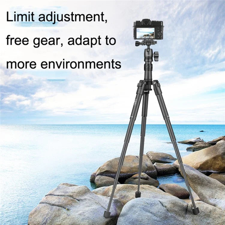 QZSD Q3110 SLR Camera Desktop Stand Aluminum Alloy Telescopic Live Streaming Photography Tripod