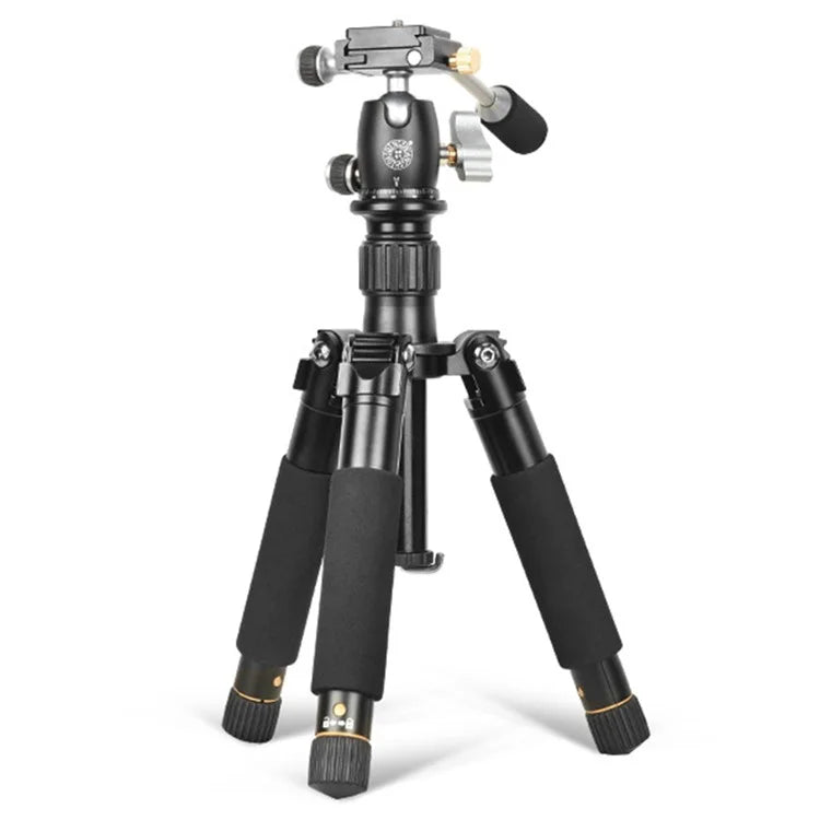QZSD Q166D SLR Camera Desktop Stand Aluminum Alloy Telescopic Photography Tripod