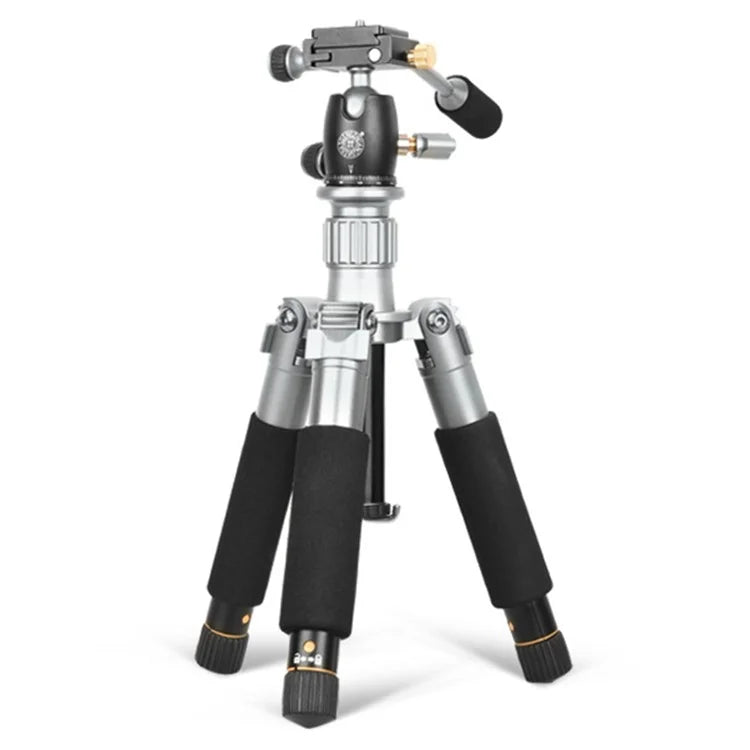 QZSD Q166D SLR Camera Desktop Stand Aluminum Alloy Telescopic Photography Tripod