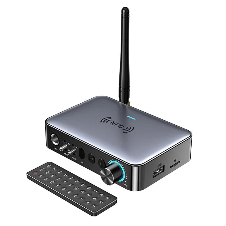 OMS-M16 NFC Bluetooth Receiver Transmitter Music Digital Optical Fiber Adapter with Remote Control