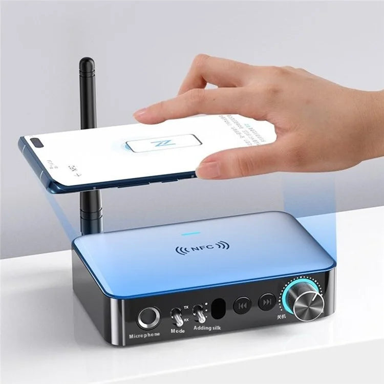 OMS-M16 NFC Bluetooth Receiver Transmitter Music Digital Optical Fiber Adapter with Remote Control