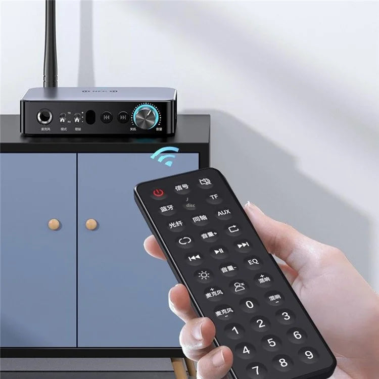 OMS-M16 NFC Bluetooth Receiver Transmitter Music Digital Optical Fiber Adapter with Remote Control
