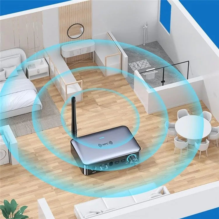 OMS-M16 NFC Bluetooth Receiver Transmitter Music Digital Optical Fiber Adapter with Remote Control