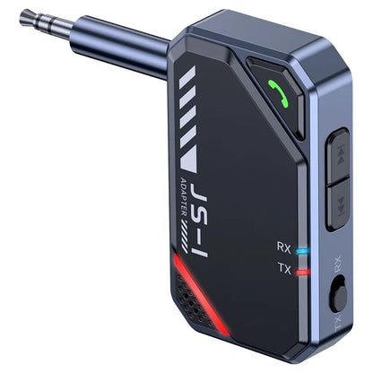 JS1 Bluetooth 5.4 Transmitter Receiver Car Audio 3.5mm AUX Adapter for Speaker Amplifier
