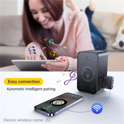 JS1 Bluetooth 5.4 Transmitter Receiver Car Audio 3.5mm AUX Adapter for Speaker Amplifier