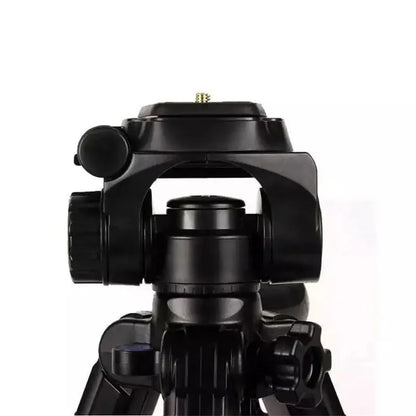 QZSD Q111 SLR Camera Floor Stand Aluminum Alloy + ABS Telescopic Live Streaming Photography Tripod