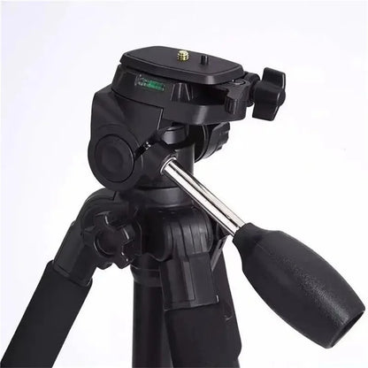 QZSD Q111 SLR Camera Floor Stand Aluminum Alloy + ABS Telescopic Live Streaming Photography Tripod