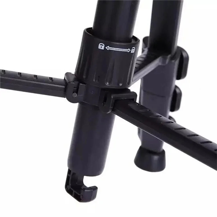 QZSD Q111 SLR Camera Floor Stand Aluminum Alloy + ABS Telescopic Live Streaming Photography Tripod