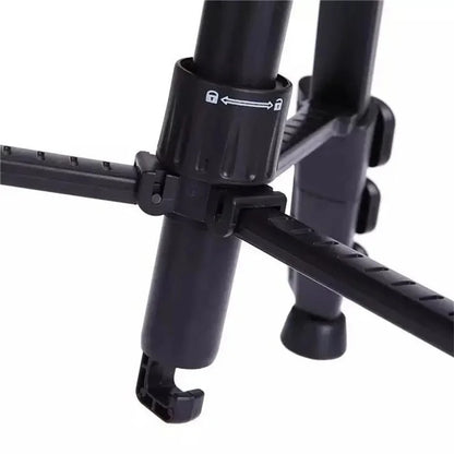 QZSD Q111 SLR Camera Floor Stand Aluminum Alloy + ABS Telescopic Live Streaming Photography Tripod