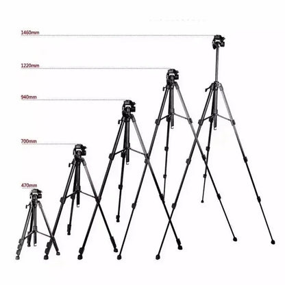 QZSD Q111 SLR Camera Floor Stand Aluminum Alloy + ABS Telescopic Live Streaming Photography Tripod