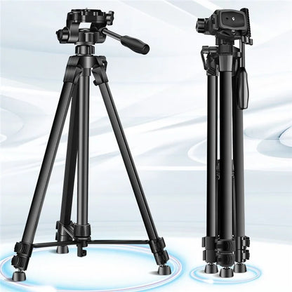 QZSD Q1730 173cm SLR Camera Phone Holder Tripod Telescopic Live Streaming Photography Floor Stand