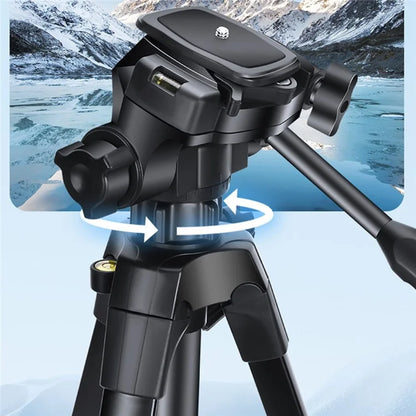 QZSD Q1730 173cm SLR Camera Phone Holder Tripod Telescopic Live Streaming Photography Floor Stand