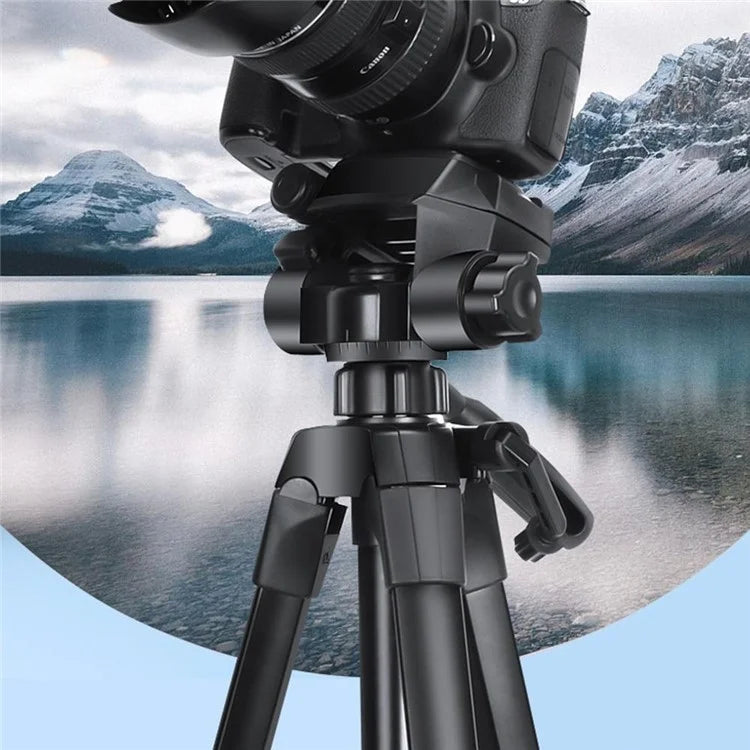 QZSD Q1730 173cm SLR Camera Phone Holder Tripod Telescopic Live Streaming Photography Floor Stand