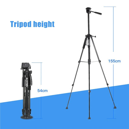 ZOMEI 1200 SLR Camera Phone Floor Stand Telescopic Live Streaming Photography Tripod