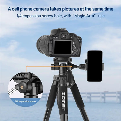 ZOMEI Q188 Camera Tripod SLR Camera Stand Mobile Phone Live Broadcast Stand Projector Fill Light Stand
