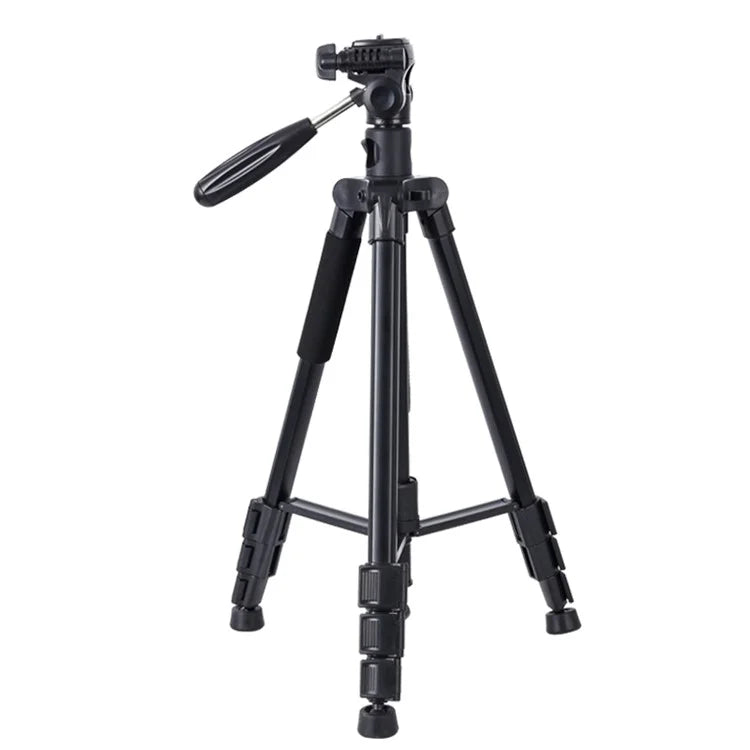 ZOMEI M1 Tripod Camera Bracket Center Axis Horizontal Mobile Phone Live Streaming Stand 4-Section Telescopic Stand, Black