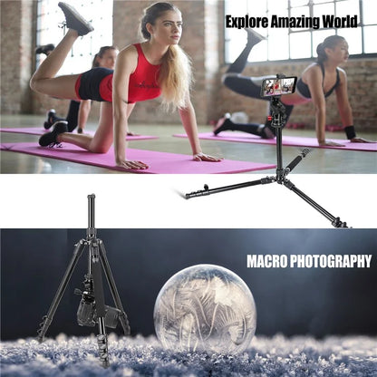 ZOMEI M6 Camera Tripod Mobile Phone Live Broadcast Bracket Aluminum Alloy 4-Section Tripod Stand