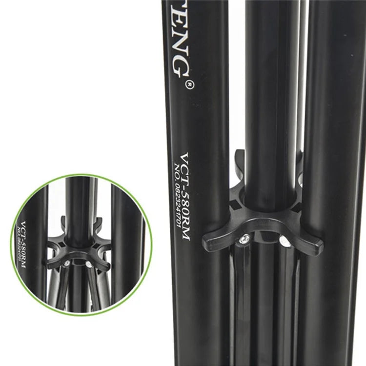 YUNTENG VCT-580 Telescopic Tripod with 1 / 4" Screw for Nikon Canon Sony DSLR Camera
