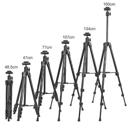 YUNTENG VCT-580 Telescopic Tripod with 1 / 4" Screw for Nikon Canon Sony DSLR Camera