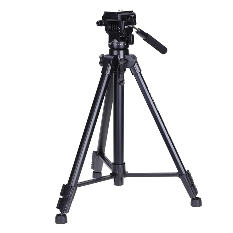 YUNTENG VCT-880RM 3 Sections Photo Studio Tripod Hydraulic PTZ Stand for DSLR Camera