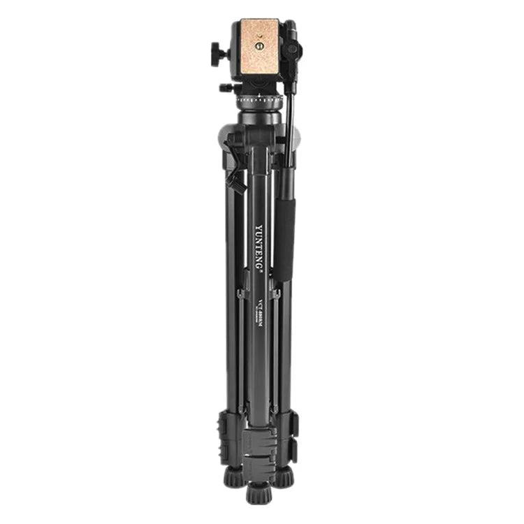YUNTENG VCT-880RM 3 Sections Photo Studio Tripod Hydraulic PTZ Stand for DSLR Camera