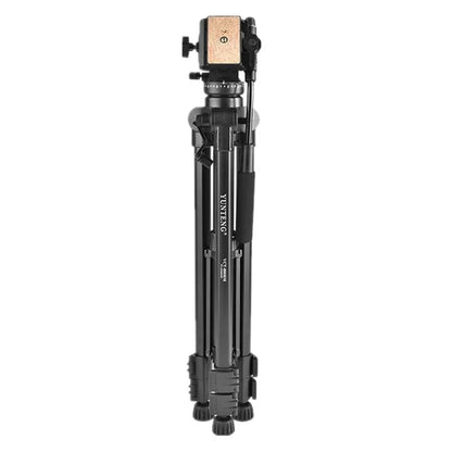 YUNTENG VCT-880RM 3 Sections Photo Studio Tripod Hydraulic PTZ Stand for DSLR Camera