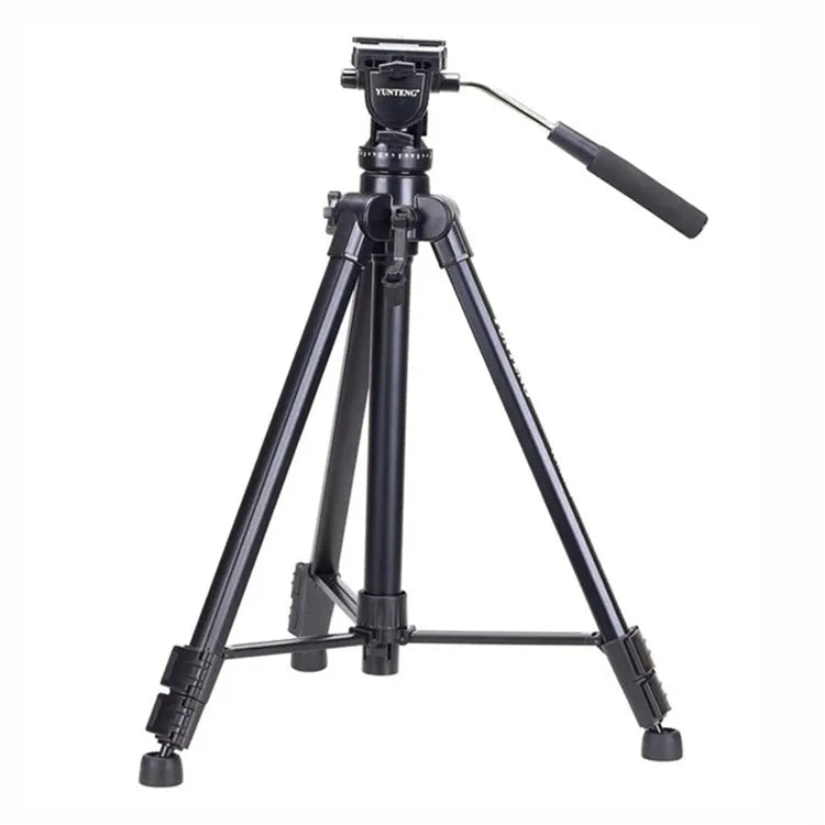 YUNTENG VCT-880RM 3 Sections Photo Studio Tripod Hydraulic PTZ Stand for DSLR Camera