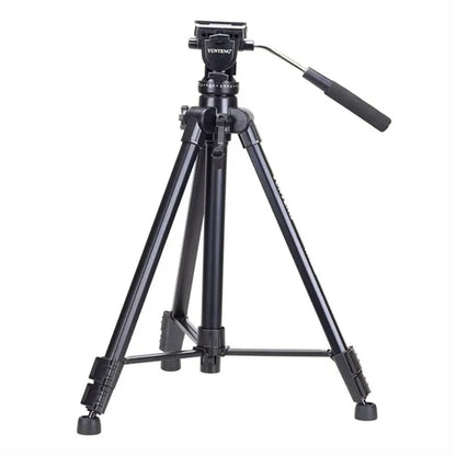 YUNTENG VCT-880RM 3 Sections Photo Studio Tripod Hydraulic PTZ Stand for DSLR Camera