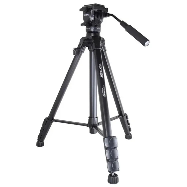 YUNTENG VCT-999RM Portable Aluminum Alloy Tripod with Quick Release Plate for Canon Nikon DSLR Camera