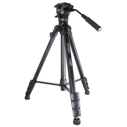 YUNTENG VCT-999RM Portable Aluminum Alloy Tripod with Quick Release Plate for Canon Nikon DSLR Camera