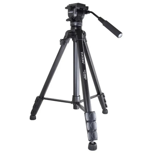 YUNTENG VCT-999RM Portable Aluminum Alloy Tripod with Quick Release Plate for Canon Nikon DSLR Camera